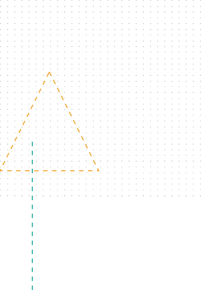 A triangle and line on graph paper.